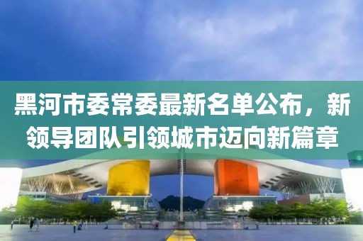 黑河市委常委最新名單公布，新領(lǐng)導(dǎo)團(tuán)隊(duì)引領(lǐng)城市邁向新篇章
