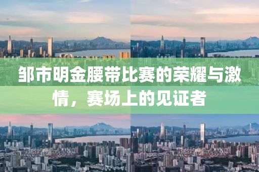 鄒市明金腰帶比賽的榮耀與激情，賽場(chǎng)上的見(jiàn)證者