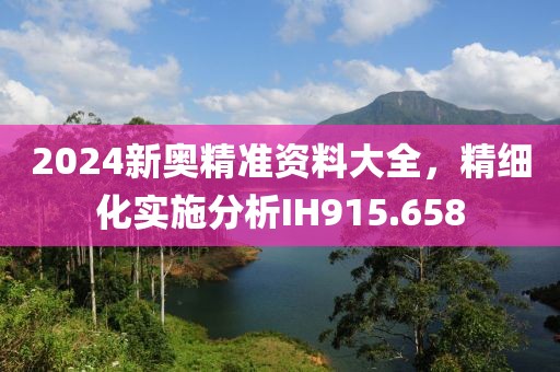 2024新奧精準(zhǔn)資料大全，精細(xì)化實(shí)施分析IH915.658
