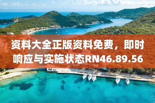 資料大全正版資料免費，即時響應(yīng)與實施狀態(tài)RN46.89.56
