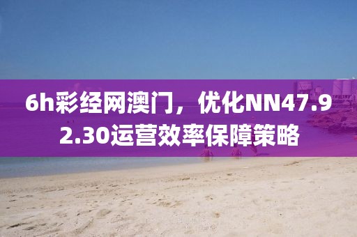 6h彩經(jīng)網(wǎng)澳門，優(yōu)化NN47.92.30運營效率保障策略