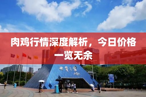 肉雞行情深度解析，今日價格一覽無余